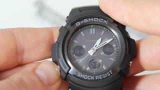 Часы Casio G-SHOCK AWG-M100B-1A [AWG-M100B-1AER] - Инструкция, как настроить от Presidentwatches.Ru