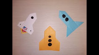 4 DIY PAPER ROCKET TOYS PAPER CRAFTS FOR KIDS 2020 ORIGAMI@5-Minute Crafts @5-minute ORIGAMI and DIY