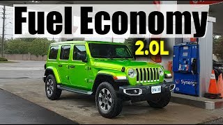 2020 Jeep Wrangler 2.0L Fuel Economy MPG Review + Fill Up Costs