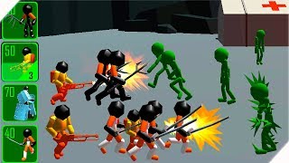 НОВАЯ БИТВА СТИКМЕНОВ и ЗОМБИ - Стикмен Зомби Вар - Игра Stickman: Legacy of Zombie War