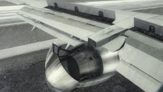 FSX 737-200 thrust reverser [HD]