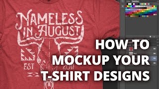 How To Use Displacement Maps to Mockup Your T-Shirt Designs