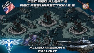 C&C YR Red Resurrection 2.2 - Allied Mission 11, Fallout [Red Alert 2]