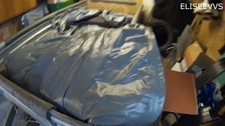 Ремонт ПВХ лодки Флагман 320 и доработка её ножного насоса