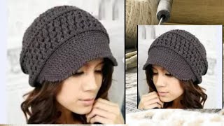 टोपी के लिए क्रोकेट पैटर्न - Crochet pattern for cap - 帽的鉤針圖案