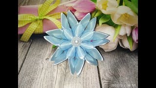 Цветы из лент канзаши. Цветы  из лент.  Как сделать цветы из лент.