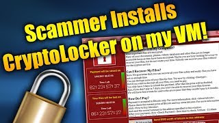 Scammer Tries To Destroy VM With CryptoLocker! | Tech Support Scammers EXPOSED!