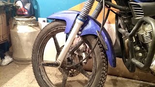 Yamaha YBR 125 как поднять переднее крыло