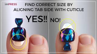 The 1-minute pedi! NEW imPRESS for toes…simply press on & go!