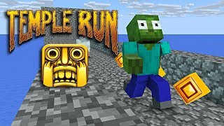 Monster School : TEMPLE RUN CHALLENGE - Minecraft animation