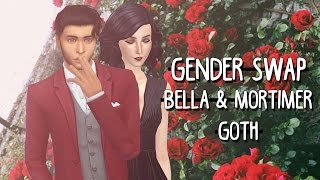 The Sims 4: Create A Sim- Gender Swap (Bella & Mortimer Goth)