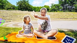 Йога челлендж на двоих с сестрой / Extreme Yoga Challenge !
