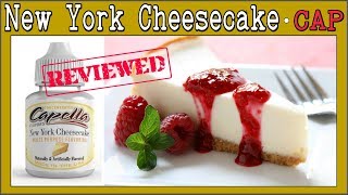 New York Cheesecake Capella – Review & Recipe [A great cheesecake base]