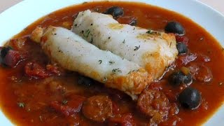 Cod & Chorizo in Homemade Tomato Sauce How to Cook Fish recipe