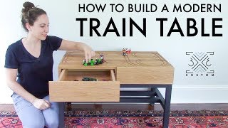 Modern Toy Train Table // DIY Furniture for Kids // Router // CNC