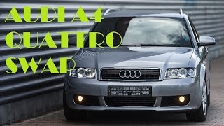 AUDI A4 B6 1.8T QUATTRO SWAP  15hours in 8min. TIMELAPSE