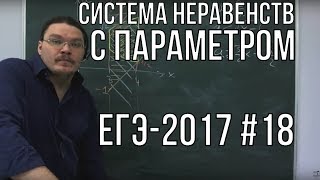 Система неравенств с параметром | ЕГЭ-2017. Задание 18. Математика | Борис Трушин