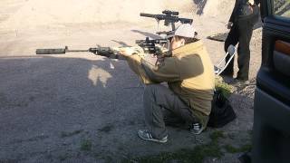 Интегрированный глушитель на DPMS 308 и Тигр 7,62*54