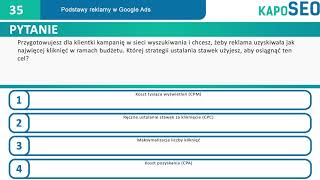 Przygotowujesz dla klientki kampanię w sieci wyszukiwania i chcesz, żeby reklama uzyskiwała jak najw
