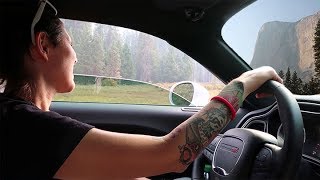 Escaping Forest Fire at Yosemite National Park