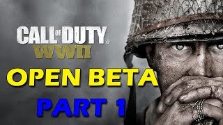 Call of Duty WW2 Open Beta PC gameplay (Part 1) 3440x1440 60FPS Ultra