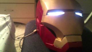 IronMan Helmet Mark VII Electronic faceplate with LED lights