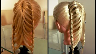 Коса бабочка. Очень просто. Видео-урок. Hairstyle tutorial.