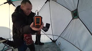 Зимняя рыбалка с эхолотом практик 6 м