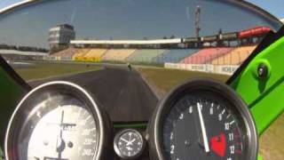 Hockenheim GP-Kurs 2010 Kawasaki ZRX 1200 R Onboard Toni Mang Training