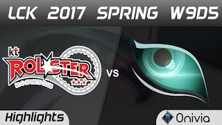 KT vs KDM Highlights Game 3 LCK Spring 2017 W9D5 KT Rolster vs Kongdoo Monster