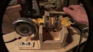 Homemade Wood lathe Duplicator using an angle grinder