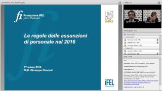 17/3/2016 - Le regole delle assunzioni di personale nel 2016 - II Ed.
