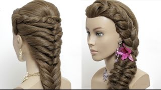 2 easy hairstyles for long hair tutorial. Cute summer  braids