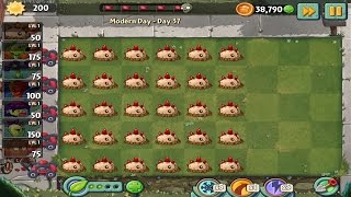 Plants vs Zombies 2: Modern Day - Day 37 Walkthrough