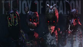 FREDDY, BONNIE, CHICA e FOXY endoesqueletos!! | The Joy of Creation | Survival Mode