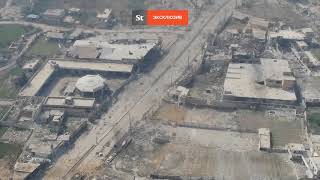 Танки  сирийской армии штурмуют Думу под Дамаском - видео с БПЛА