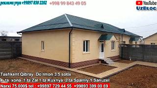 Toshkent Qibray Do'rmon 3,5 Sotok 4 Xonali Uy 75000$ ga Sotiladi