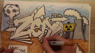 Супер граффити - Zero, учимся рисовать у профи!