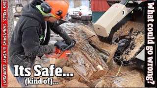 Chainsaws, Tight spot, Tough Trees & Heavy equipment - What could go Wrong?