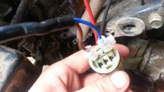 Honda TRX680 Проверка датчика положения коленчатого вала (CKP sensor).