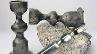 КОВКА КРУГЛОЙ И ПРОФИЛЬНОЙ ТРУБЫ ПРИ ПОМОЩИ САМОДЕЛЬНОГО РУЧНОГО СТАНКА