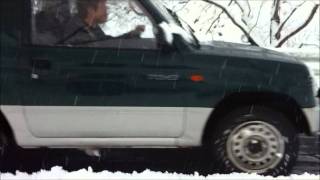 パジェロミニＨ56Ａオートマ車で除雪スノープラウ販売