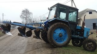 ПЛН 3.30 и МТЗ 82 на ВСПАШКЕ в ОГОРОДЕ