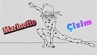 Mucize Uğur Böceği - Marinette Çizimi / How to draw Marinette Miraculous