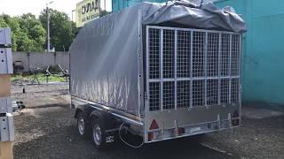 МЗСА 817736. Двухосный прицеп. Трап для заезда на прицеп. ЦЛП АРИВА