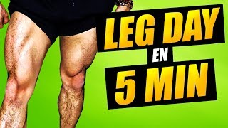 Entrainement CUISSES FESSIERS en 5 MIN - SANS MATERIEL