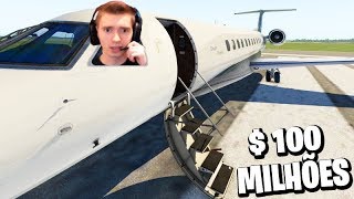 PILOTEI UM JATINHO de R$ 100 MILHÕES!!! - X Plane 11
