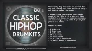 Classic Hip Hop Drum Kits | Drum One Shots / loops
