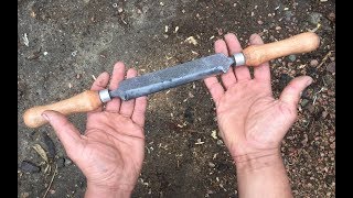 BASTREN-DESBASTADOR  A PARTIR DE UNA LIMA ANTIGUA(DRAWKNIFE)
