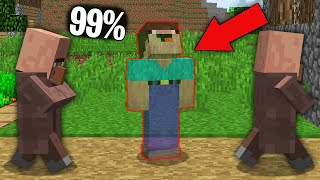 Minecraft NOOB vs PRO: 99% VILLAGERS CANT FOUND INVISIBLE NOOB IN THIS VILLAGE! 100% trolling